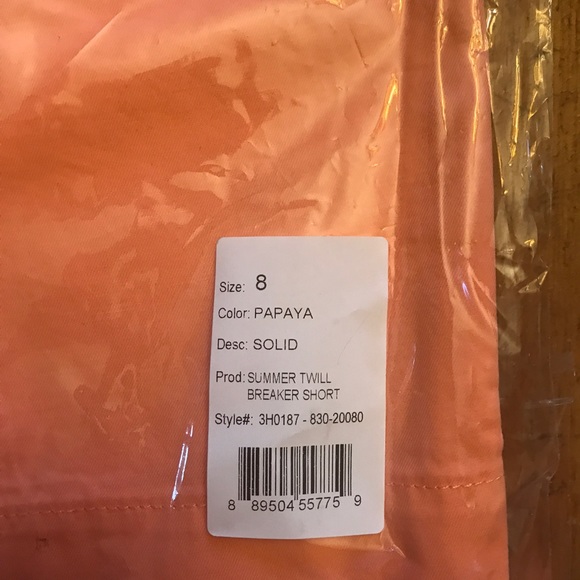 Vineyard Vines NWT boys orange size 8 shorts - Picture 2 of 4